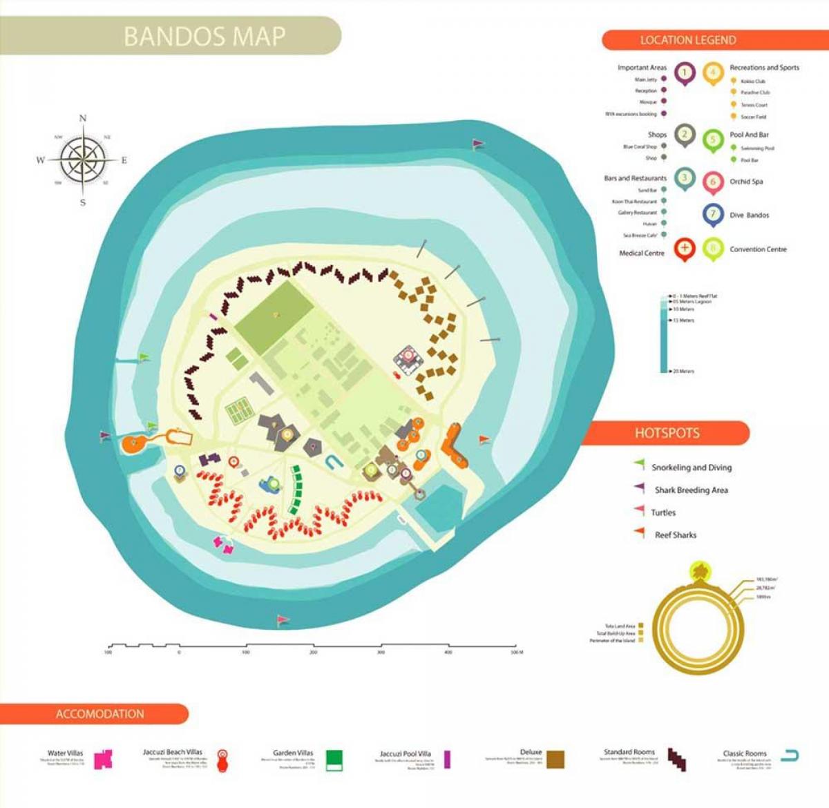 bandos haritası Maldivler