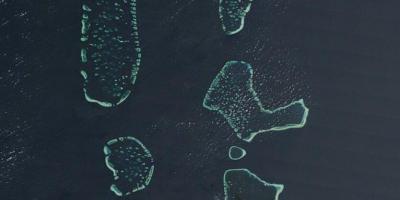 Maldivler haritası uydu