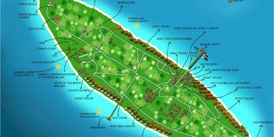 Vaadhoo Adası, Maldivler harita